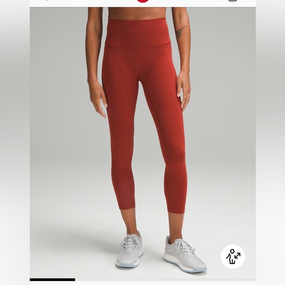 Wunder train high rise tight 25” color: cayenne